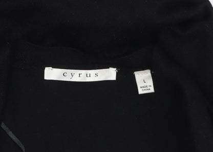 Womens UK Size L Cyrus Black Cardigan Jumper
