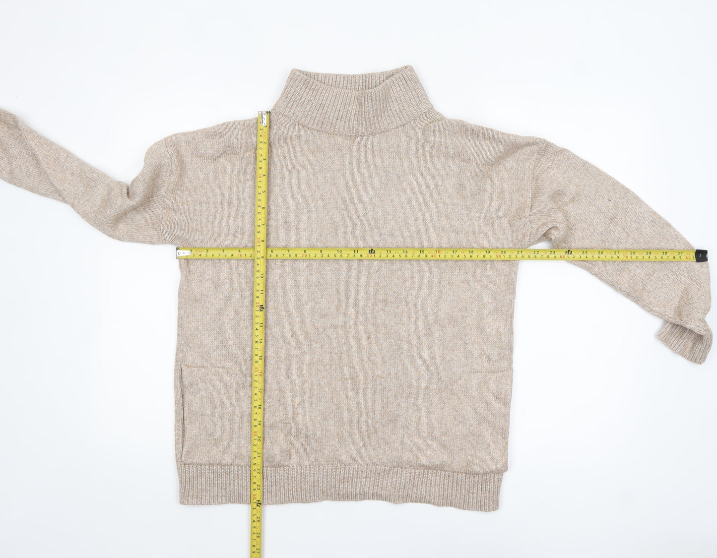 Womens UK Size 14 NEXT Beige Pullover Jumper