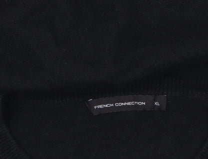 Mens UK Size XL French Connection Black Pullover Jumper