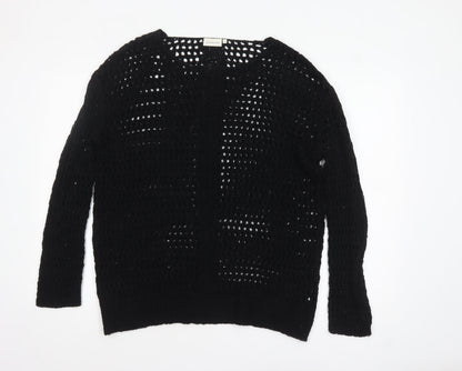 Womens UK Size L Peppercorn Black Cardigan Jumper