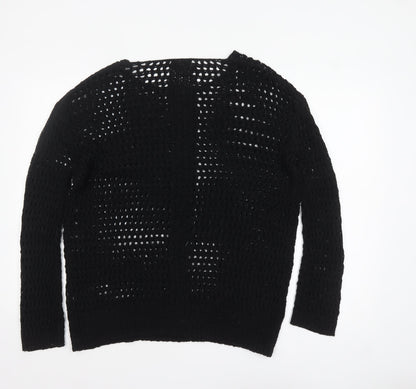 Womens UK Size L Peppercorn Black Cardigan Jumper