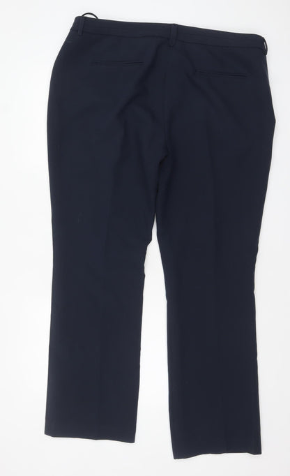 Next Women’s Black Straight Leg Dress Pants Size 18 Stretch Trousers