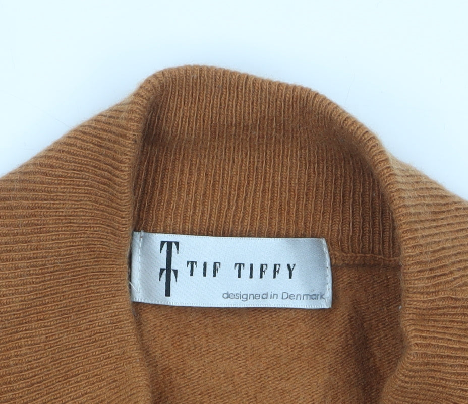 Womens UK Size S Tif Tiffy Brown Pullover Jumper