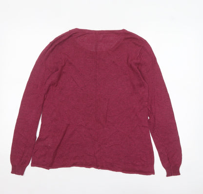 Womens UK Size 10 White Stuff Purple Pullover Jumper