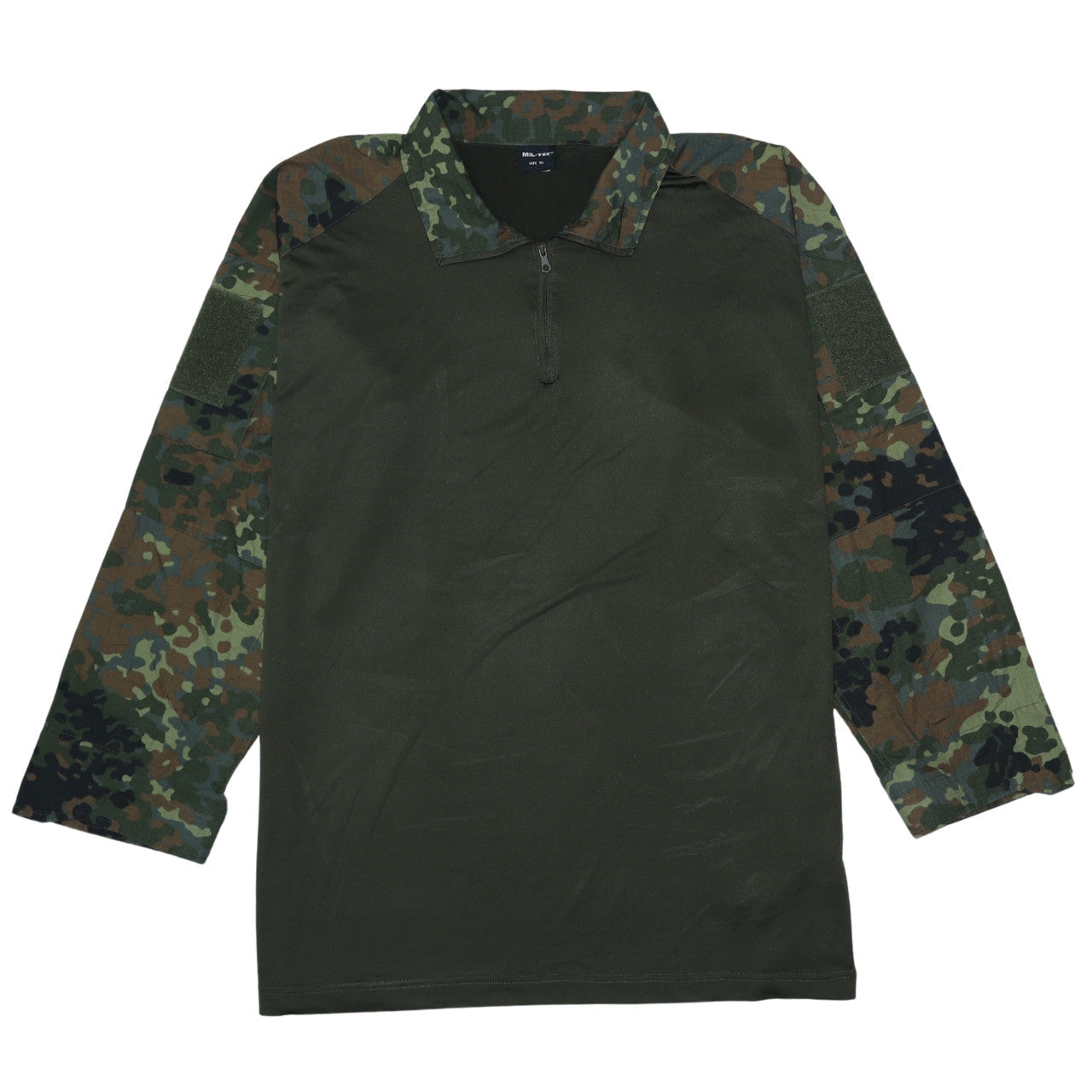 Mens UK Size XL Mil-Tec Green Henley Sweatshirt