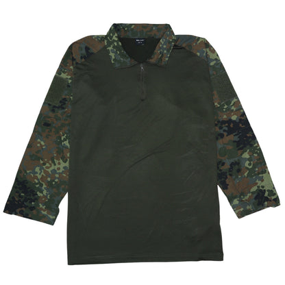Mens UK Size XL Mil-Tec Green Henley Sweatshirt