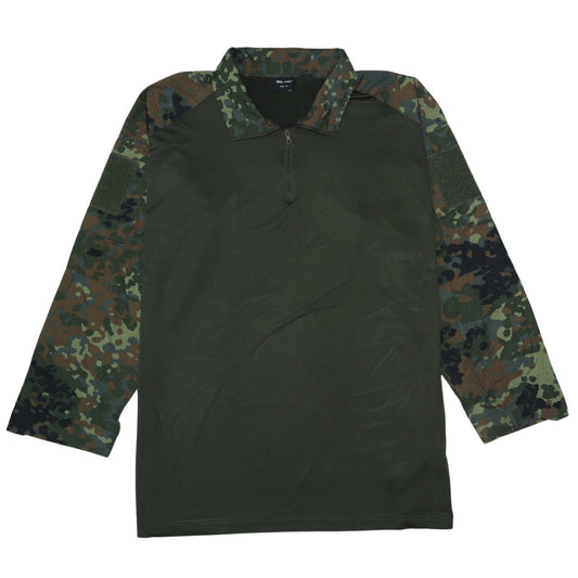 Mens UK Size XL Mil-Tec Green Henley Sweatshirt