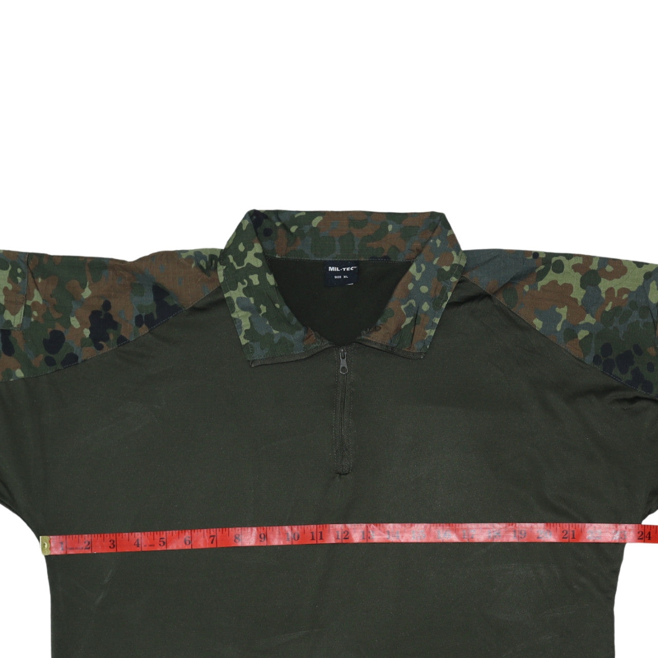 Mens UK Size XL Mil-Tec Green Henley Sweatshirt