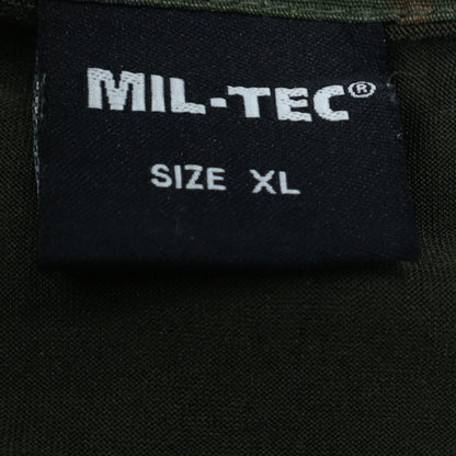 Mens UK Size XL Mil-Tec Green Henley Sweatshirt