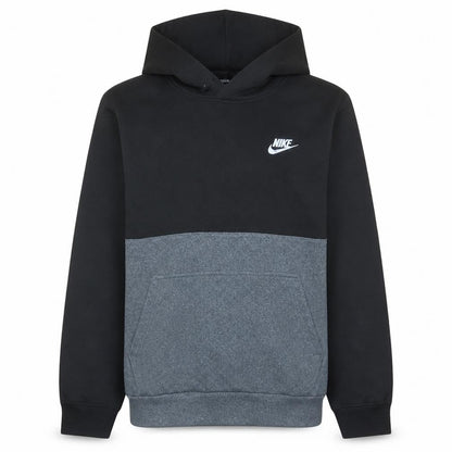 Nike Boys Black & Grey Pullover Hoodie Size 16 Cotton Blend Sweatshirt