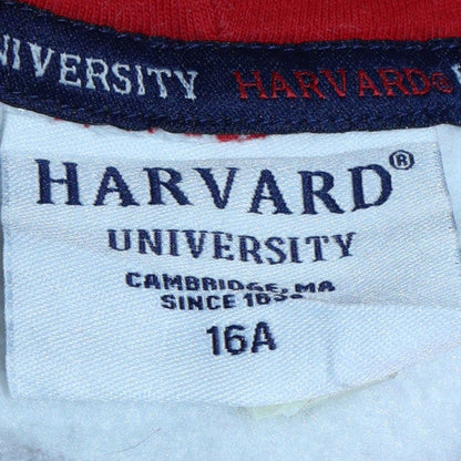 Harvard University Boys Grey Pullover Hoodie 16 Years Fleece Sports League