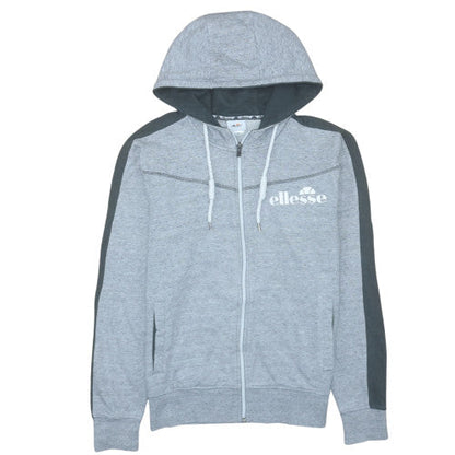 Mens UK Size M ellesse Grey Full Zip Hoodie