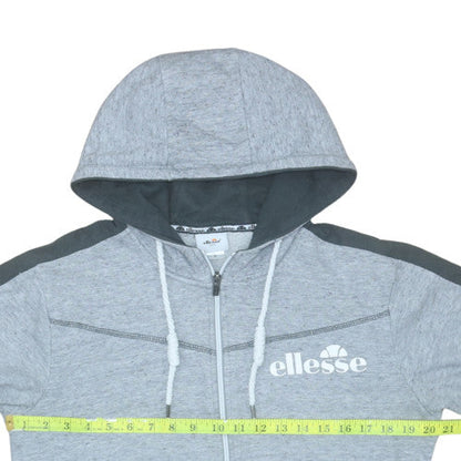 Mens UK Size M ellesse Grey Full Zip Hoodie