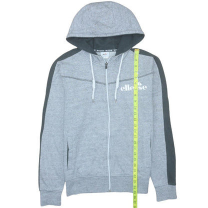 Mens UK Size M ellesse Grey Full Zip Hoodie