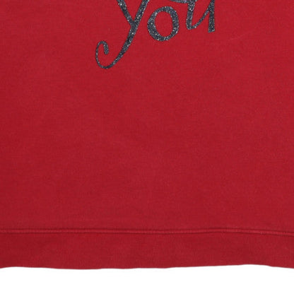 Womens UK Size XL Disney Red Pullover Sweatshirt