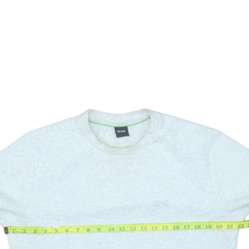 Mens UK Size M HUGO BOSS Grey Pullover Sweatshirt