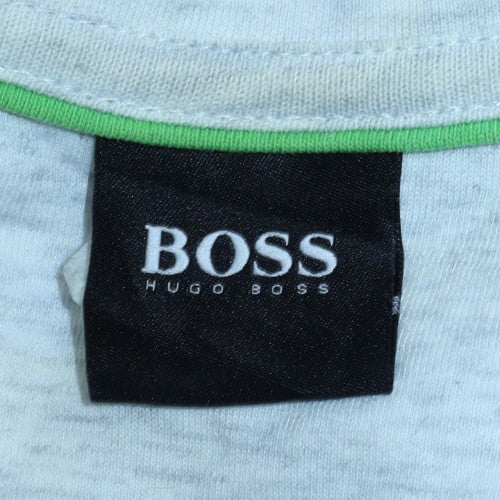 Mens UK Size M HUGO BOSS Grey Pullover Sweatshirt