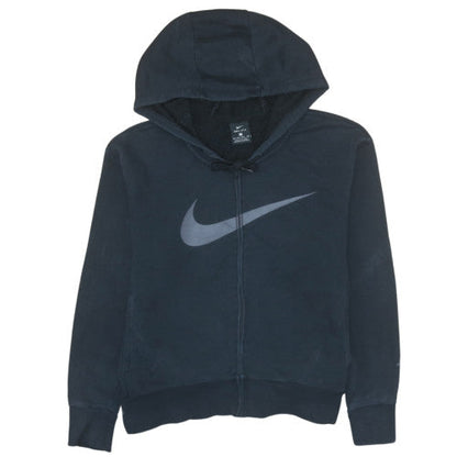 Womens UK Size XS Nike Black Full Zip Hoodie