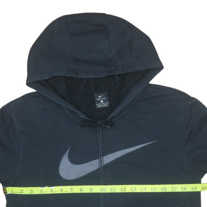Womens UK Size XS Nike Black Full Zip Hoodie