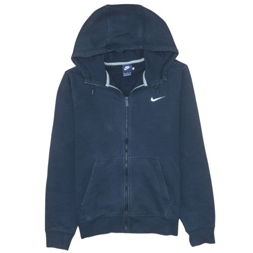 Mens UK Size M Nike Blue Full Zip Hoodie