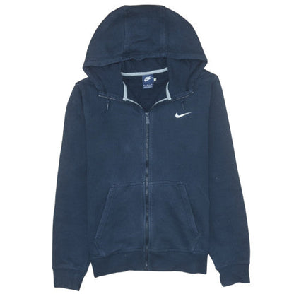 Mens UK Size M Nike Blue Full Zip Hoodie