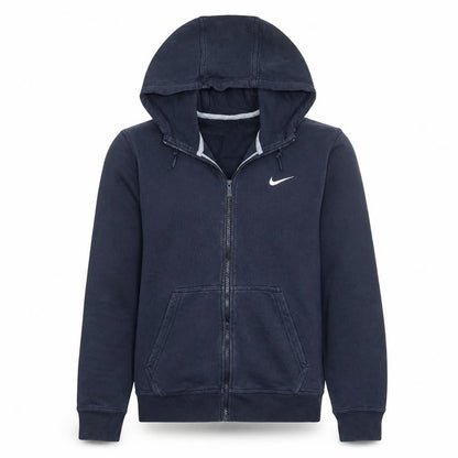 Mens UK Size M Nike Blue Full Zip Hoodie