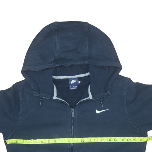 Mens UK Size M Nike Blue Full Zip Hoodie