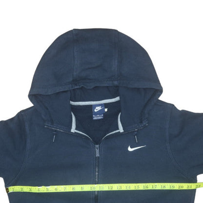 Mens UK Size M Nike Blue Full Zip Hoodie