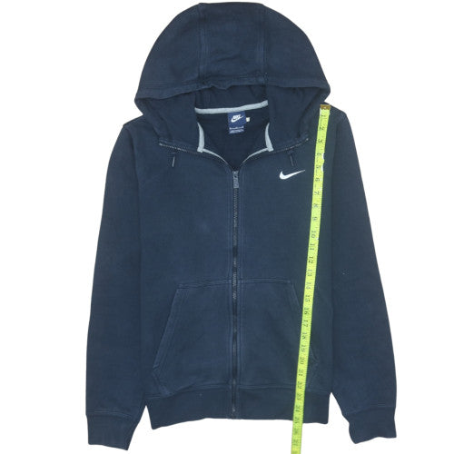 Mens UK Size M Nike Blue Full Zip Hoodie