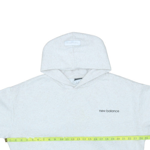 Womens UK Size M New Balance White Pullover Hoodie