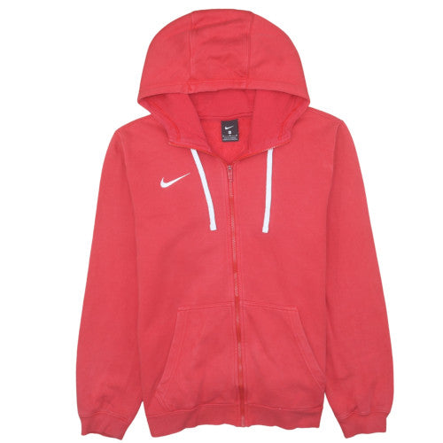 Mens UK Size M Nike Red Full Zip Hoodie