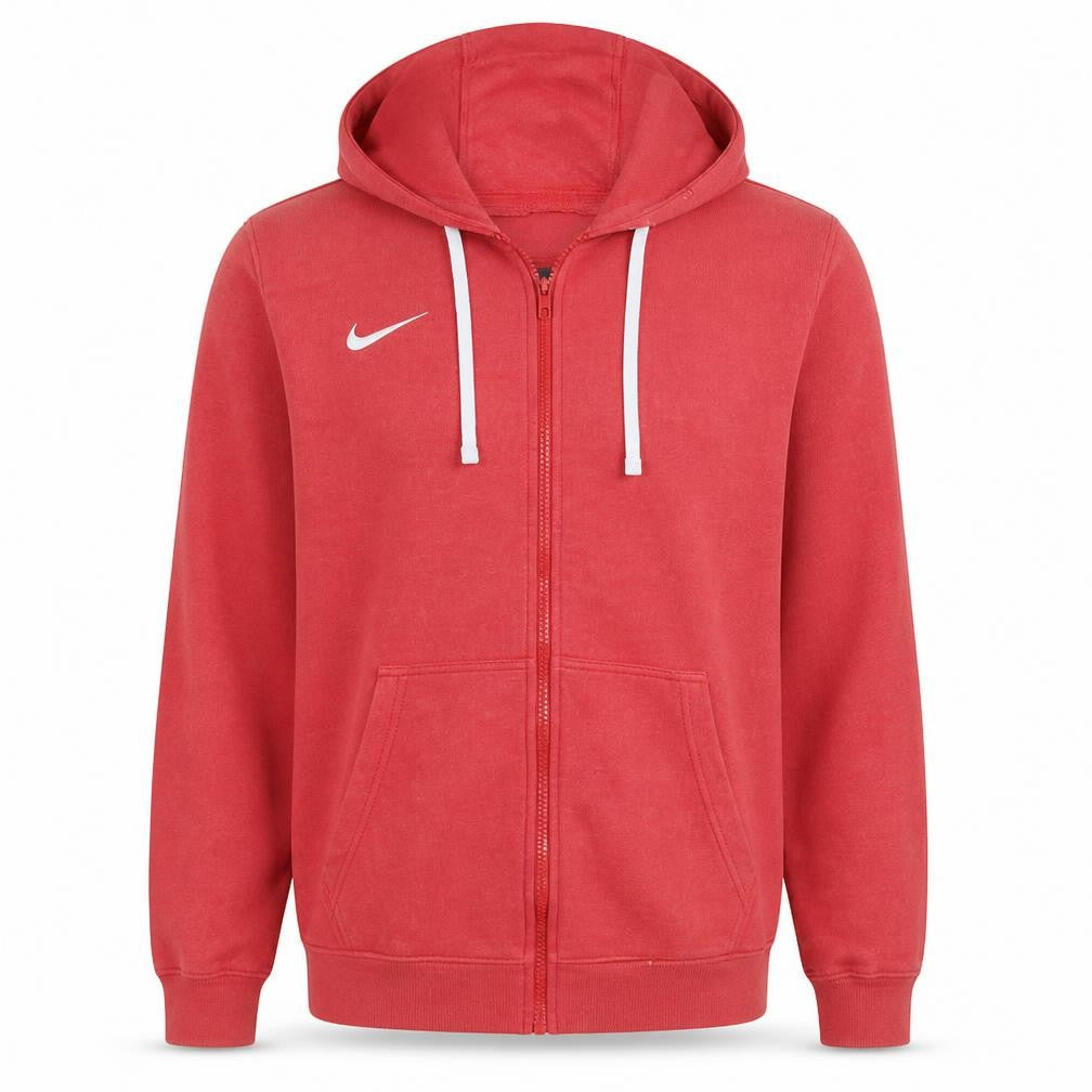 Mens UK Size M Nike Red Full Zip Hoodie