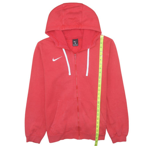 Mens UK Size M Nike Red Full Zip Hoodie