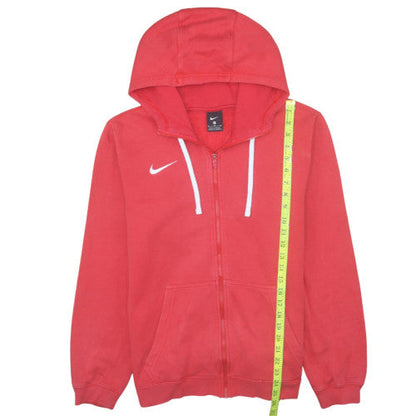 Mens UK Size M Nike Red Full Zip Hoodie