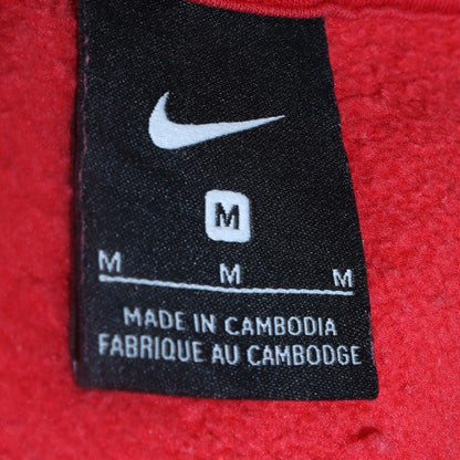 Mens UK Size M Nike Red Full Zip Hoodie