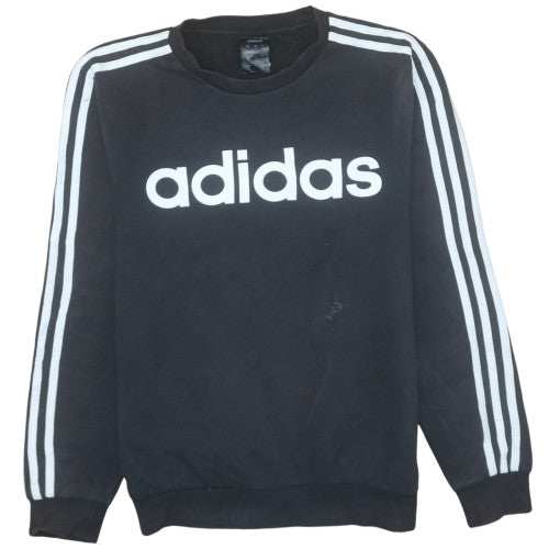 Womens UK Size S adidas Black Pullover Sweatshirt