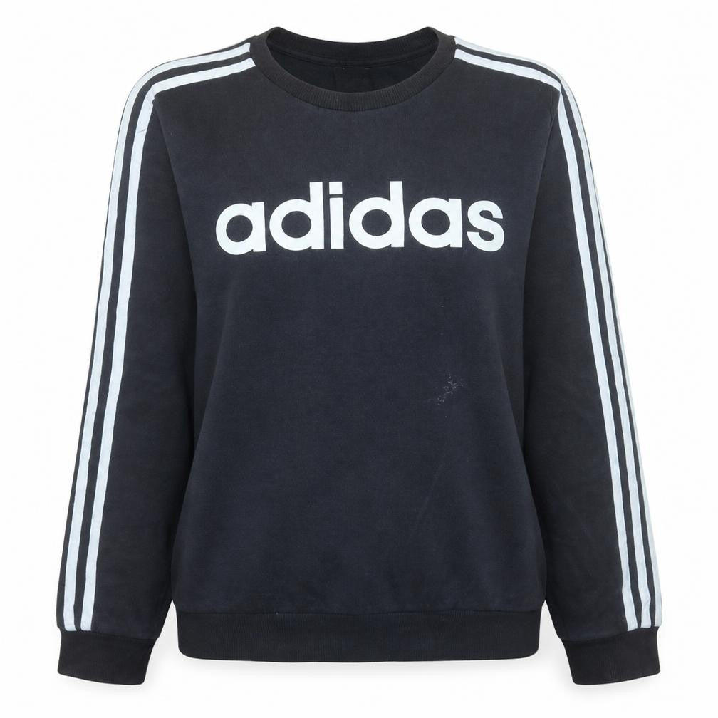 Womens UK Size S adidas Black Pullover Sweatshirt