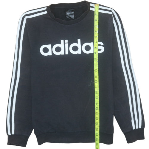 Womens UK Size S adidas Black Pullover Sweatshirt