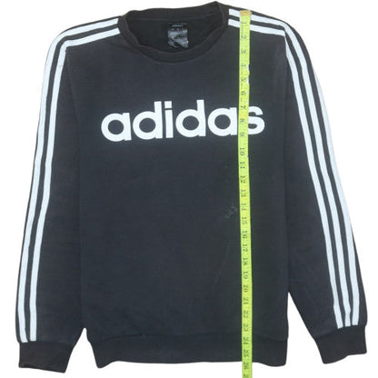 Womens UK Size S adidas Black Pullover Sweatshirt