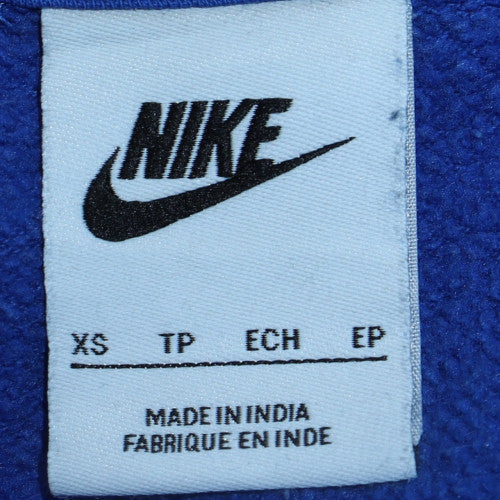 Mens UK Size XS Nike Blue Pullover Hoodie