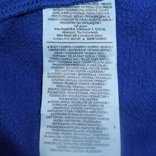 Mens UK Size XS Nike Blue Pullover Hoodie