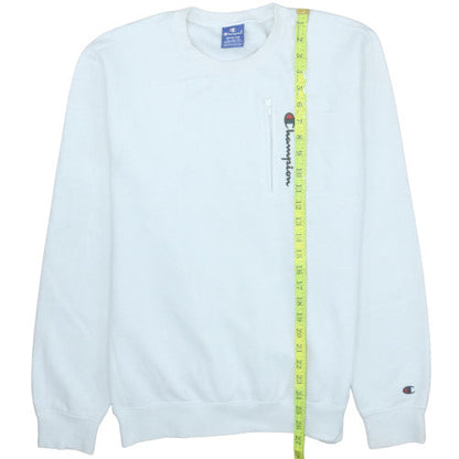 Mens UK Size M Champion White Pullover Sweatshirt