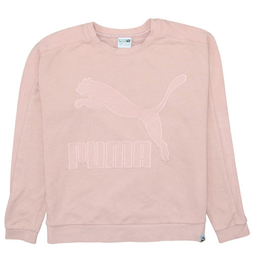 Womens UK Size 10 PUMA Pink Pullover Sweatshirt