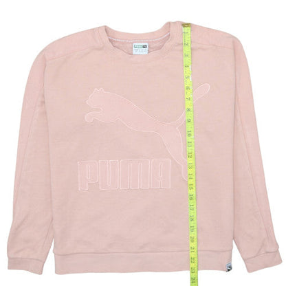 Womens UK Size 10 PUMA Pink Pullover Sweatshirt