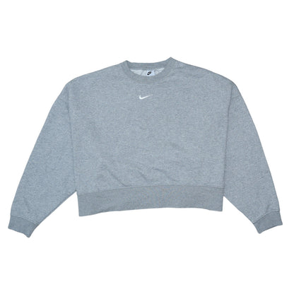 Womens UK Size L Nike Grey Pullover Sweatshirt