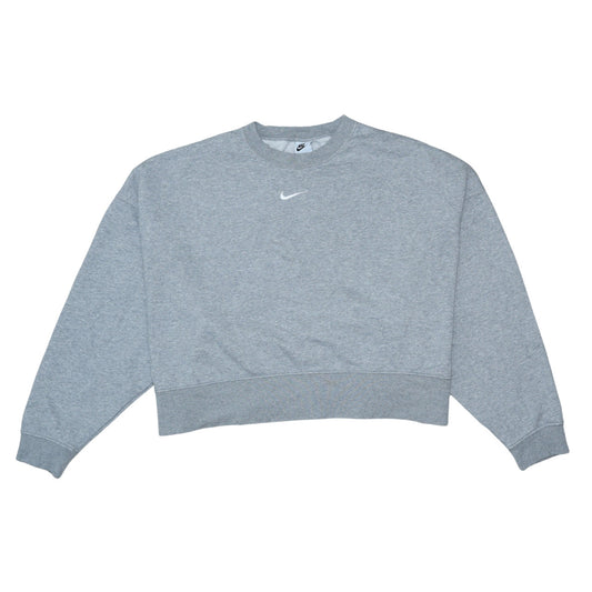 Womens UK Size L Nike Grey Pullover Sweatshirt