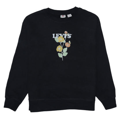 Mens UK Size L Levi's Black Pullover Sweatshirt