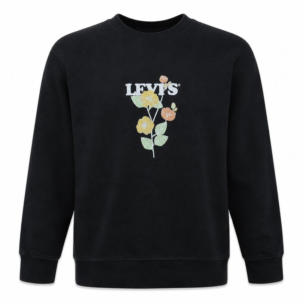 Mens UK Size L Levi's Black Pullover Sweatshirt