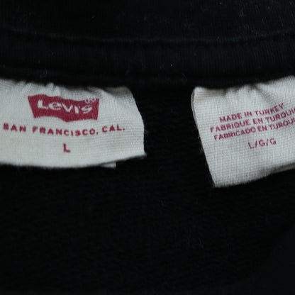 Mens UK Size L Levi's Black Pullover Sweatshirt