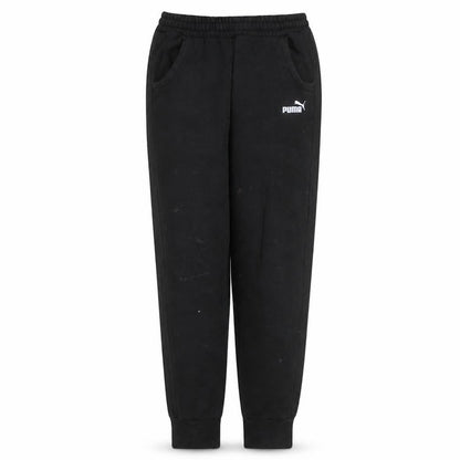 Puma Womens Black Jogger Sweatpants M Fleece Elastic Waist